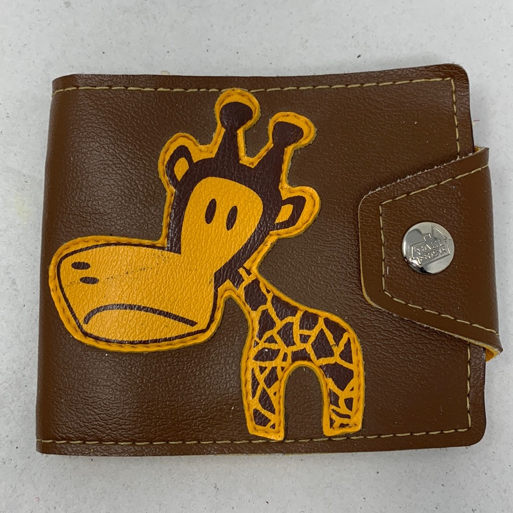 Unisex (?) Paul Frank Clancy Giraffe Wallet brown and orange used